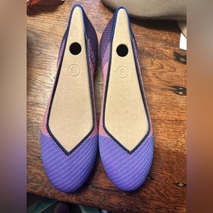Rothy’s purple and pink sparkle. New. Size 10